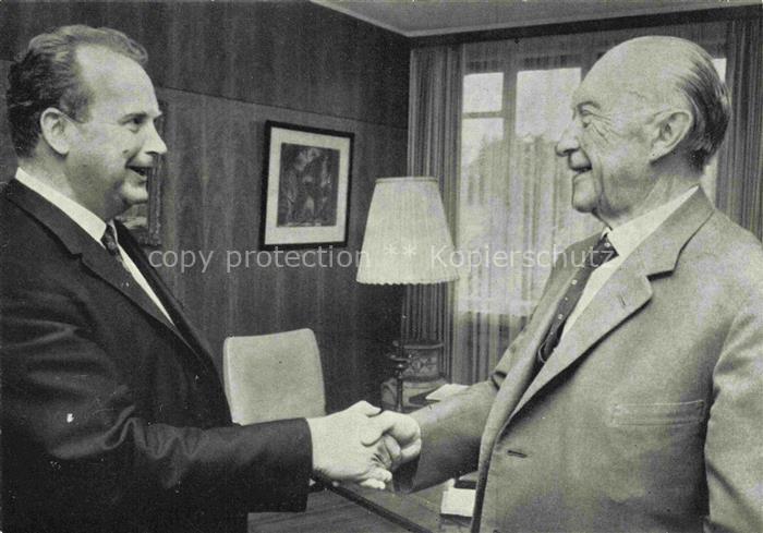 ADENAUER Konrad (1876-1967) Politik Deutschland CDU Dr. Max Schulze Vorberg