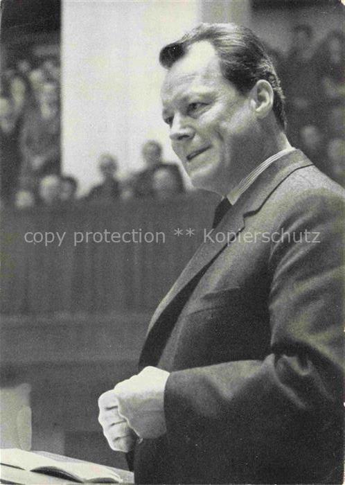 BRANDT Willy (1913-1992) Politik Deutschland SPD Regierender Buergermeister Berl