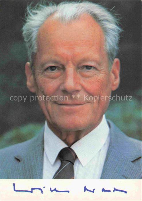 BRANDT Willy (1913-1992) Politik Deutschland SPD Vorsitzender