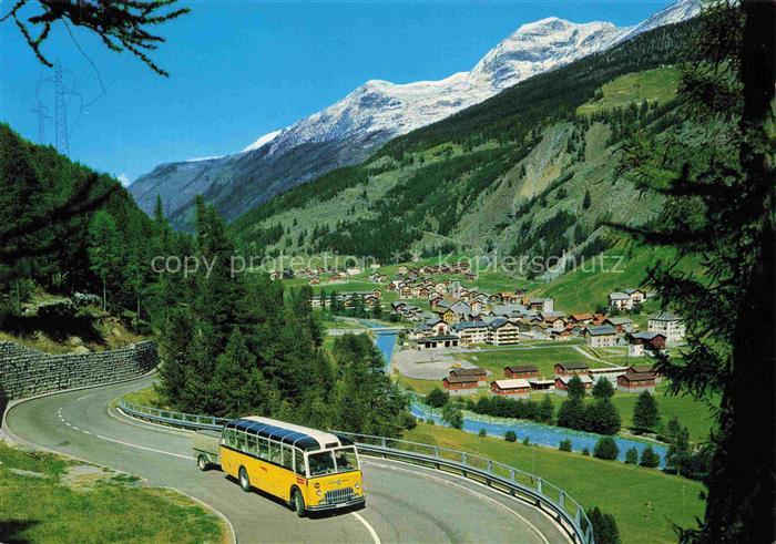Postauto Postbus Omnibus Saas Grund Wallis Simelihorn Rothorn Schweiz