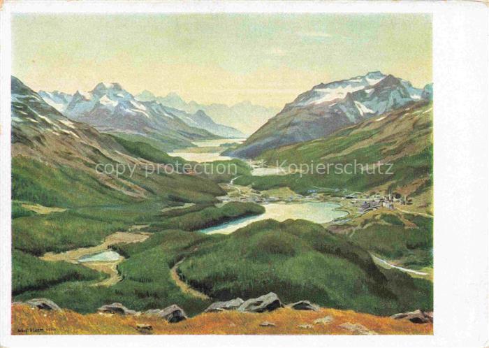 BLOEM Wolf Kuenstlerkarte Engadin Haus der Deutschen Kunst Muenchen