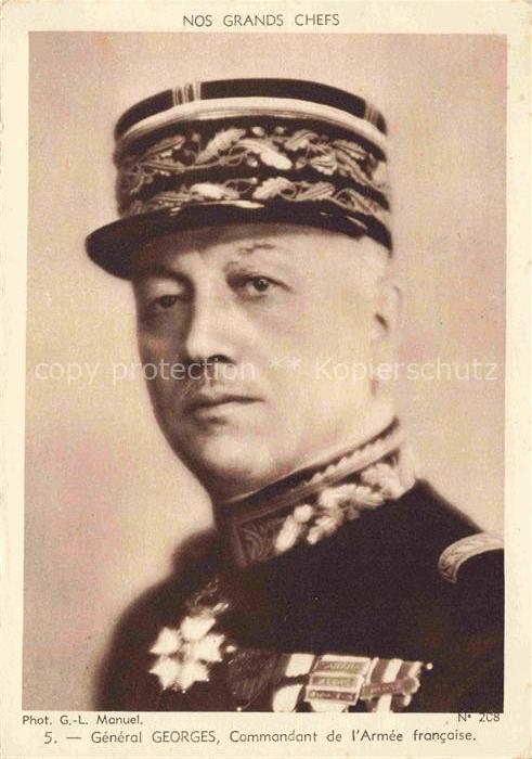 GEORGES General Militaria France Commandant Armee Army  francaise