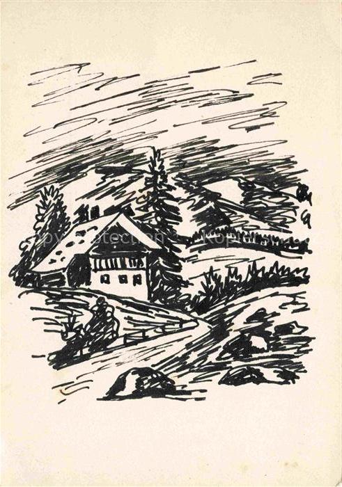 STOCKMANN Hermann (1867-1938) Kuenstlerkarte Schattenbildkarte