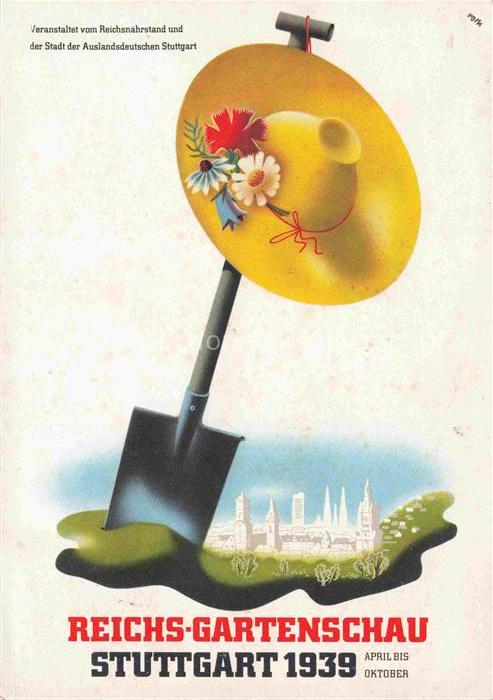 Gartenschau Landesgartenschau LAGA Stuttgart Reichsnahrstand Hut