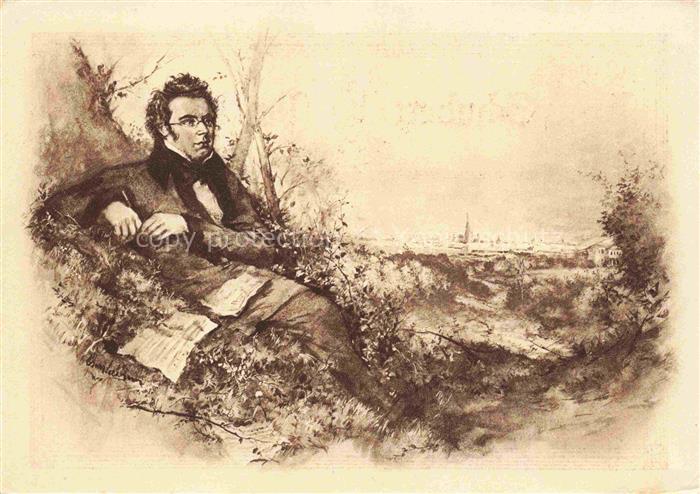 SCHUBERT Franz (1797-1828) Komponist oesterreich Adler