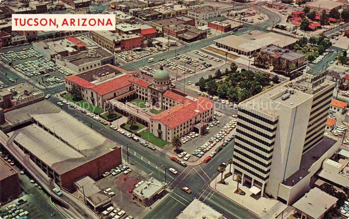 Tucson Arizona USA Showing downtown office buildings surrounding the County Cour