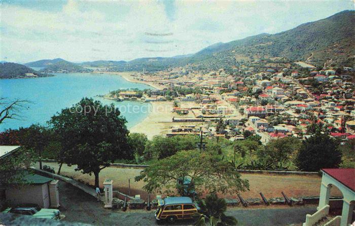 St Thomas Virgin Islands USA Charlotte Amalie as seen from Bluebeard's Castle