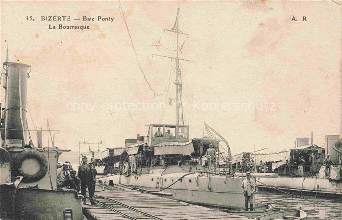 BIZERTE Tunesie Bale Ponty La Bourrasque