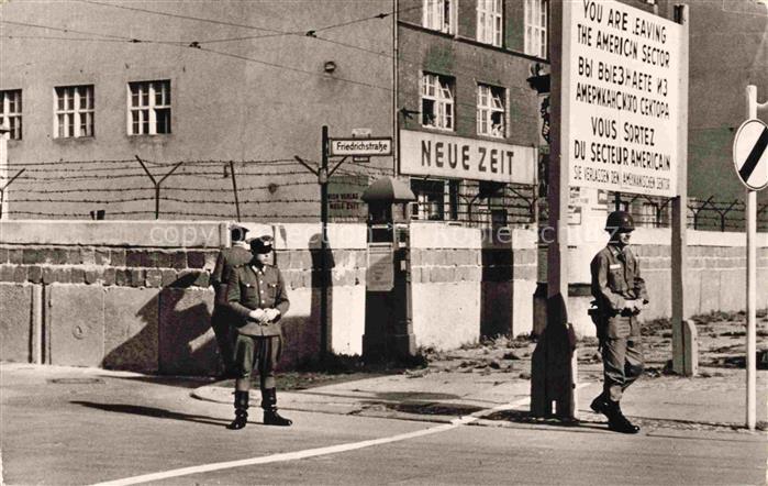 BERLIN  CITY Auslaenderuebergang Friedrichstrasse Checkpoint