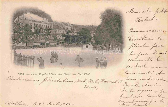 SPA Belgium Place Royale Hôtel des Bains