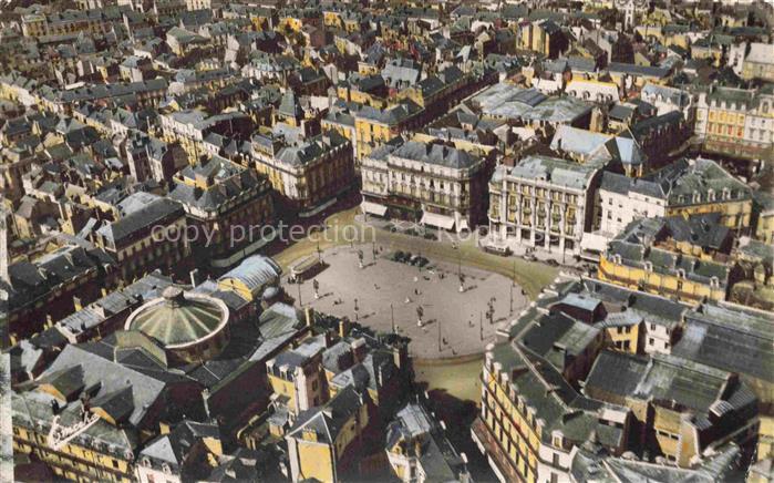 ANGERS 49 Maine-et-Loire Place du Ralliement vue d'avion