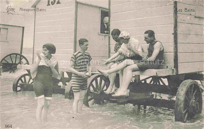 NIEUPORT Nieuwpoort West-Vlaanderen Belgie Les bains