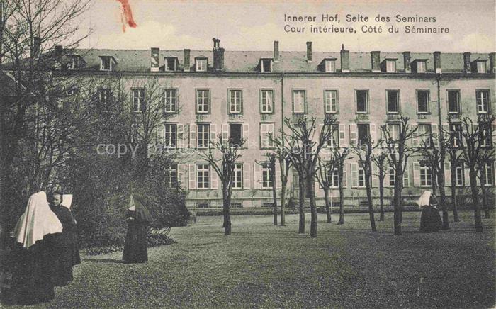 Bitsch Bitche 57 Moselle Lothringen Cour intérieure côté du Séminaire Feldpost