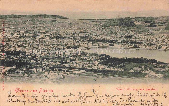 ZueRICH ZH Panorama Blick vom ueetliberg