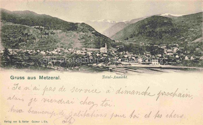 Metzeral Metseral Colmar Alsace 68 Haut-Rhin Totalansicht