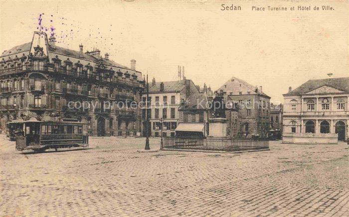 SEDAN 08 Ardennes Place Turenne et Hôtel de Ville