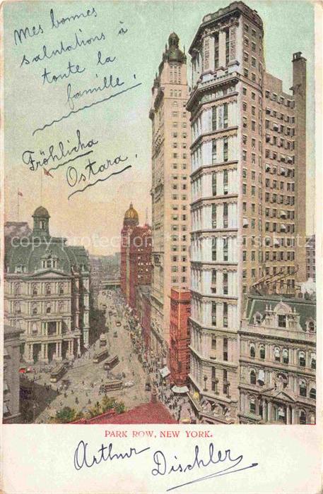 NEW YORK City USA Park Row