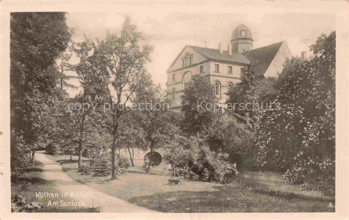 Koethen Coethen Sachsen-Anhalt Partie am Schloss