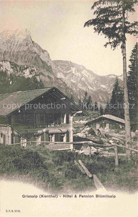 Griesalp Kiental BE Hotel und Pension Bluemlisalp