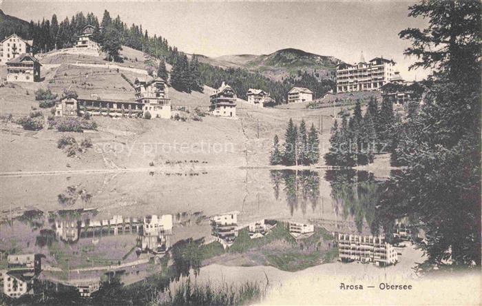 AROSA GR Panorama Obersee Wasserspiegelung