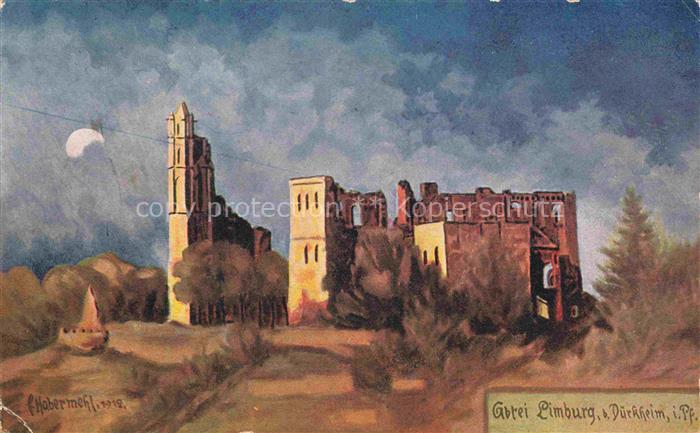 Duerkheim BAD DueRKHEIM Abtei Limburg Ruine Habermehl Kuenstlerkarte