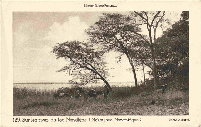 Makoulane Makulan Mosambik Mozambique Sur les rives du lac Mandlène Mission Suis
