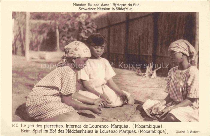 Lourenco-Marques Laurenzo-Marques Mosambique Le jeu des pierrettes Internat Miss