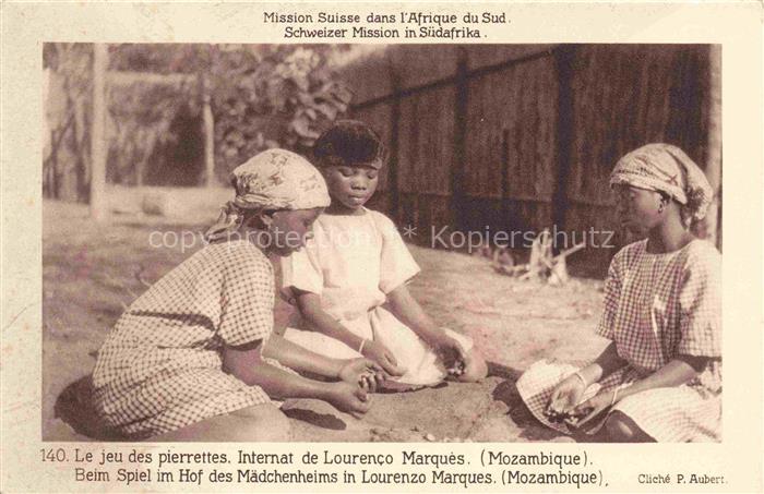 Lourenco-Marques Laurenzo-Marques Mosambique Le jeu des pierrettes Internat Miss