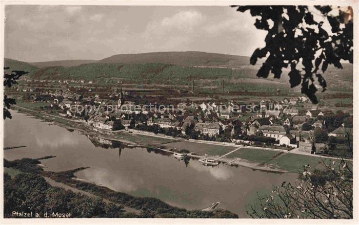 Pfalzel Mosel Trier Rheinland-Pfalz Panorama Blick ueber die Mosel