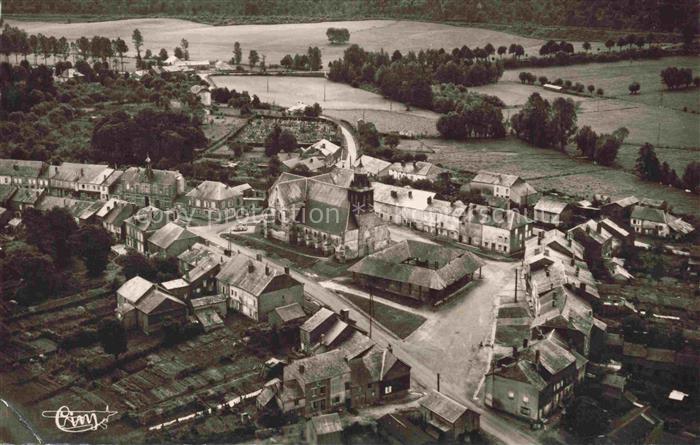 Launois-sur-Vence Charleville-Mezieres 08 Ardennes Vue aérienne Eglise Ecole des