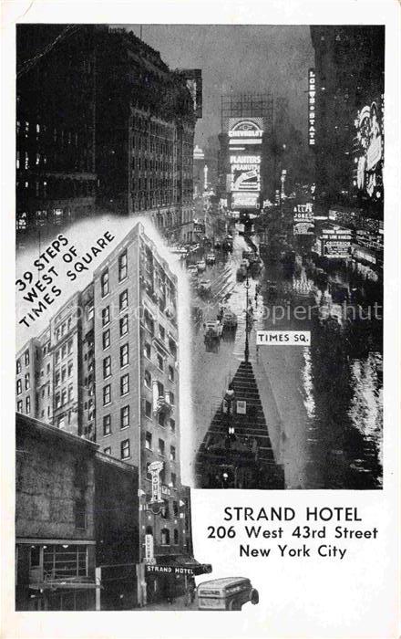 NEW YORK City USA Strand Hotel Main Office and Terminal of Times Square sight se