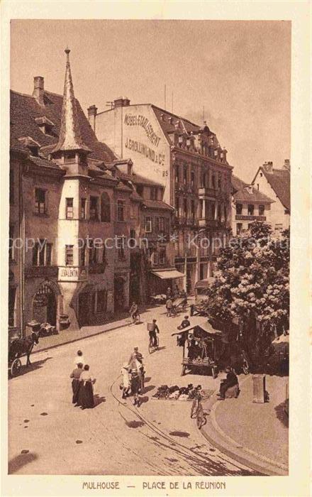 MULHOUSE Muehlhausen 68 Haut-Rhin Place de la Réunion