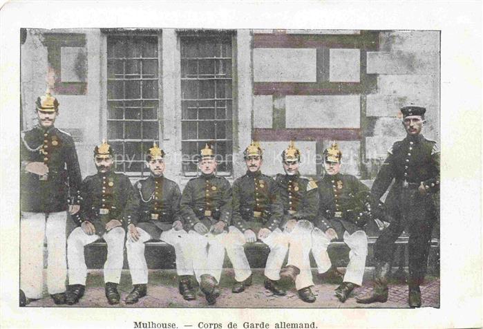 MULHOUSE Muehlhausen 68 Haut-Rhin Corps de Garde allemand
