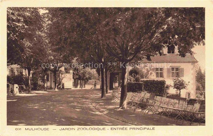 MULHOUSE Muehlhausen 68 Haut-Rhin Jardin Zoologique entrée principale