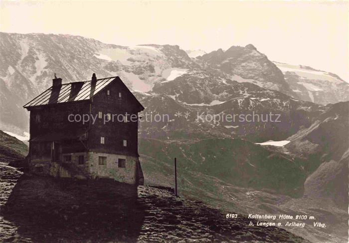 Langen Arlberg Kaltenberg Huette Berghuette Alpenpanorama