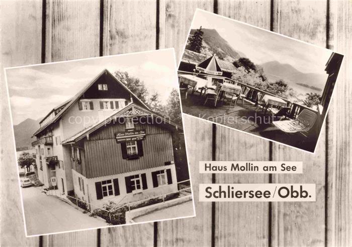 Schliersee Bayern Gaestehaus Haus Mollin am See Terrasse