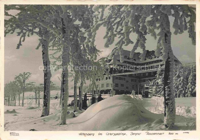 Altenberg  Erzgebirge Sachsen Berghof Raupennest Winterlandschaft