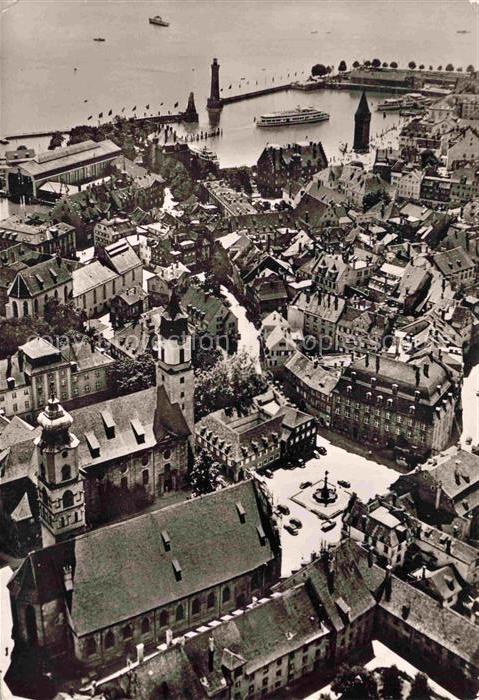 LINDAU  Bodensee Bayern Stadtzentrum Hafen