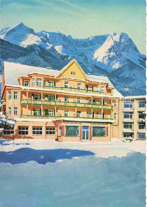 GARMISCH-PARTENKIRCHEN Bayern Hotel Wittelsbach im Winter Alpen