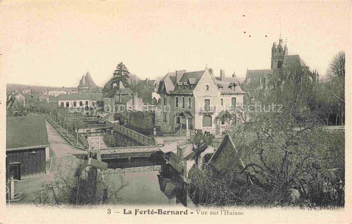 La Ferte-Bernard MAMERS 72 Sarthe Vue sur l'Huisne
