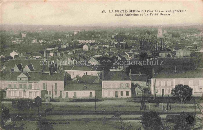 La Ferte-Bernard MAMERS 72 Sarthe Vue générale Saint-Anthoine et la Ferté Bernar