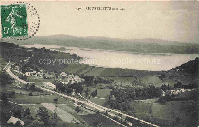 Aiguebelette-le-Lac de Saint-Alban-de-Montbel CHAMBERY 73 Savoie Vue panoramique