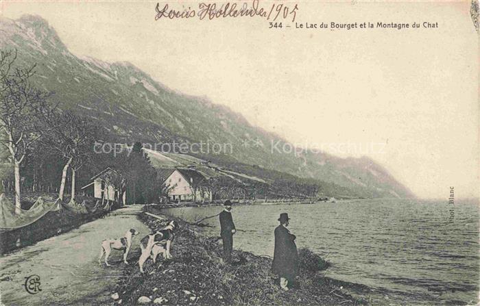 Le Bourget-du-Lac 73 Savoie Aux bords du lac et la Montage du Chat