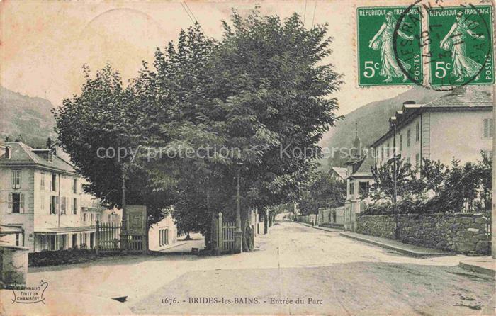 Brides-les-Bains Albertville 73 Savoie Entrée du parc