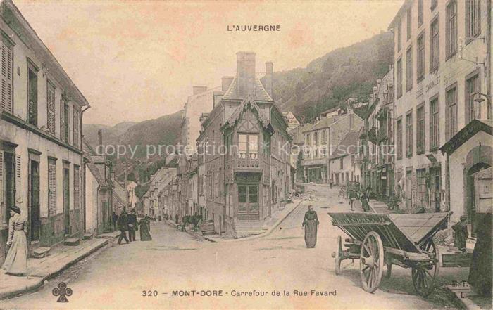 Mont-Dore-les-Bains Clermont-Ferrand 63 Puy-de-Dome Carrefour de la Rue Favard
