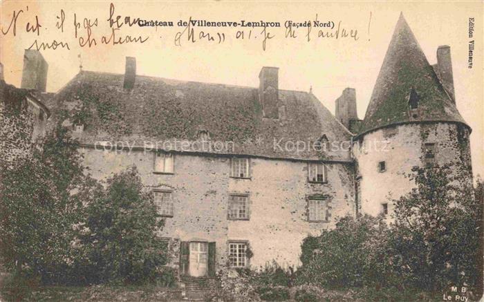 Villeneuve-Lembron IssOIRE 63 Puy-de-Dome Château Schloss