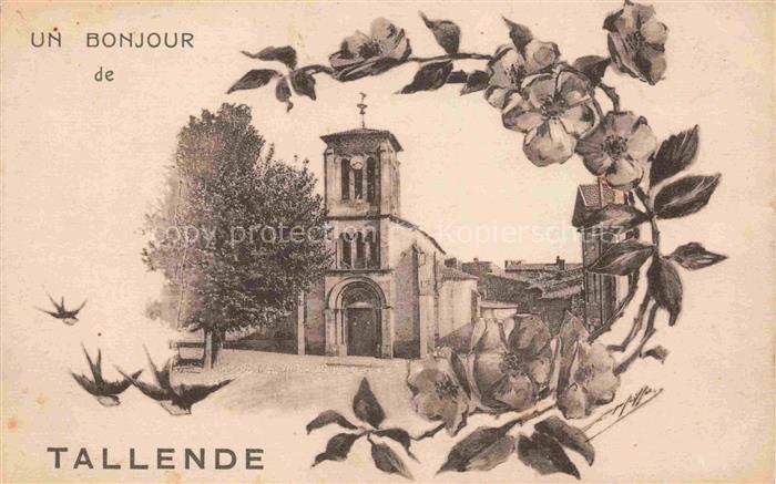 Tallende Clermont-Ferrand 63 Puy-de-Dome Eglise Kirche