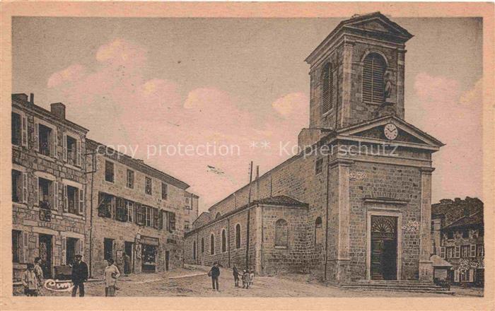 Viverols AMBERT 63 Puy-de-Dome Villégiature Cure d'air Place Principale et l'égl