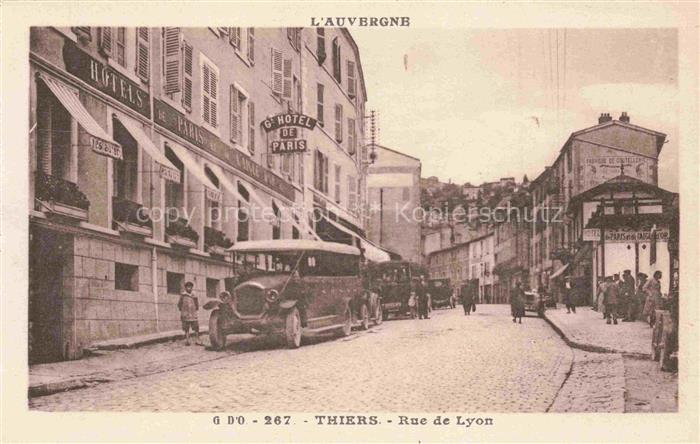 THIERS 63 Puy-de-Dome Rue de Lyon Automobiles