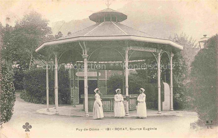 Royat-les-Bains Clermont-Ferrand 63 Puy-de-Dome Source Eugénie